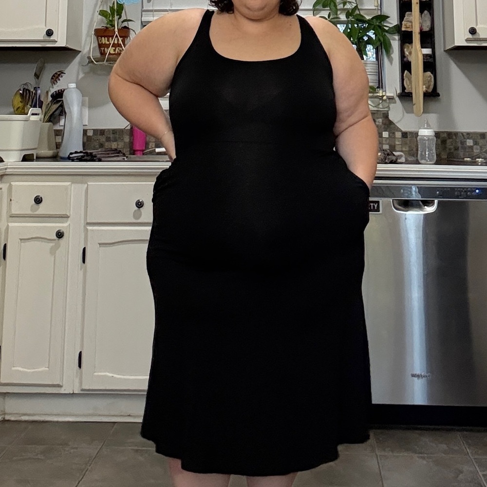 LOFT Black Backless Dress